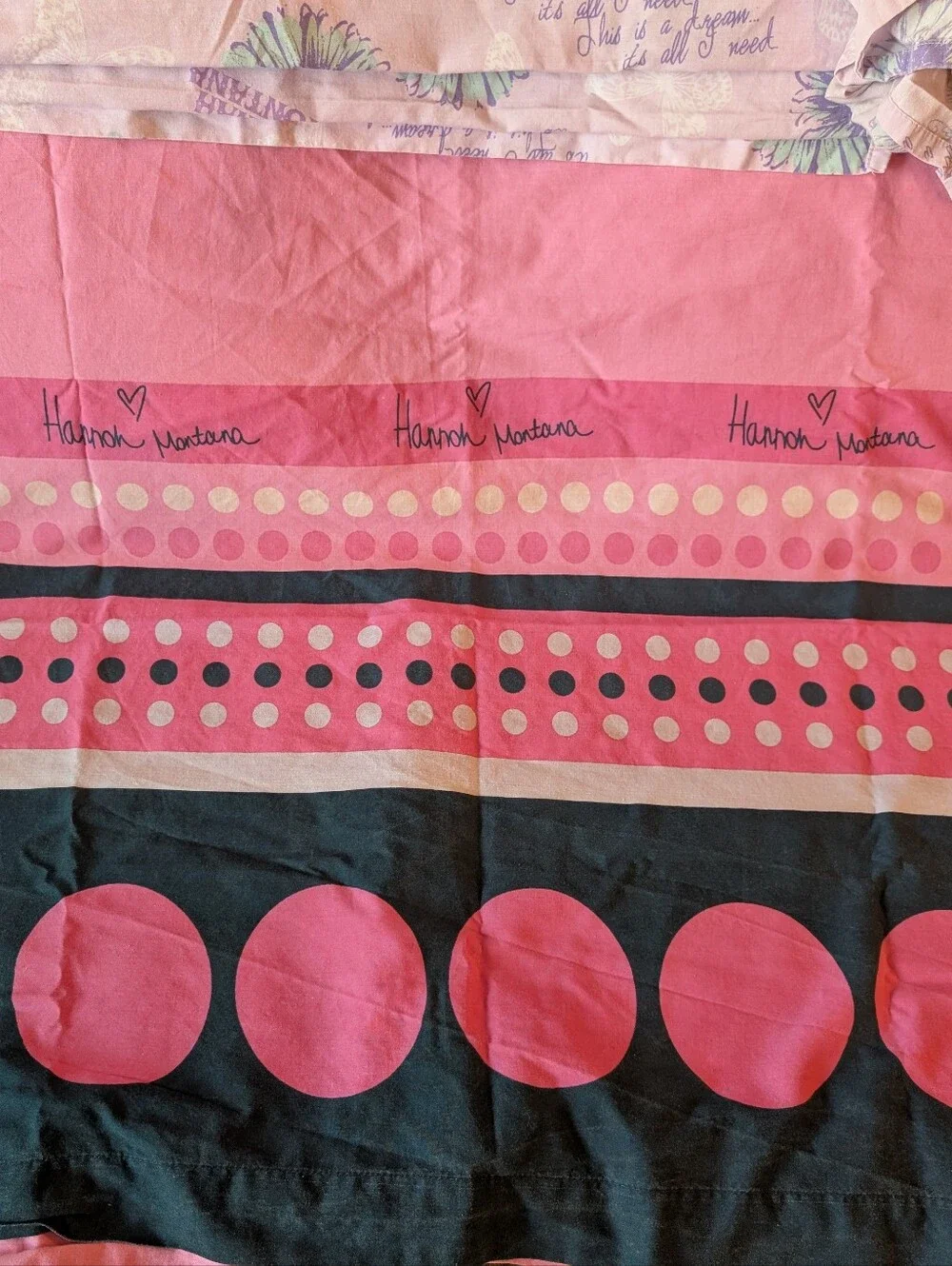 Vintage 2007 Hannah Montana Sheets & Curtain Set!